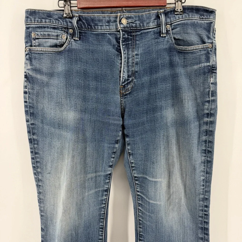 Abercrombie & Fitch Kilby Boot Jeans Mens 38x32 Blue Stretch Medium Wash Denim